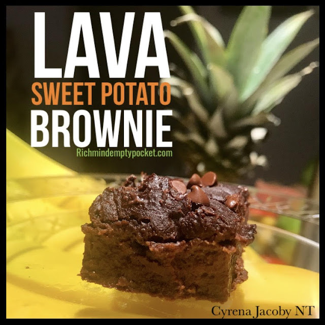 Lava Sweet Potato Brownie